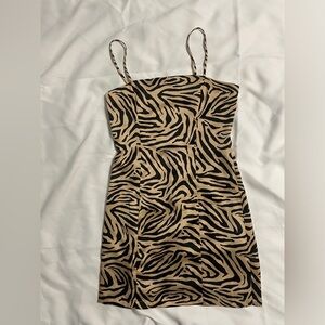 Forever 21 animal print mini dress size small new with tags